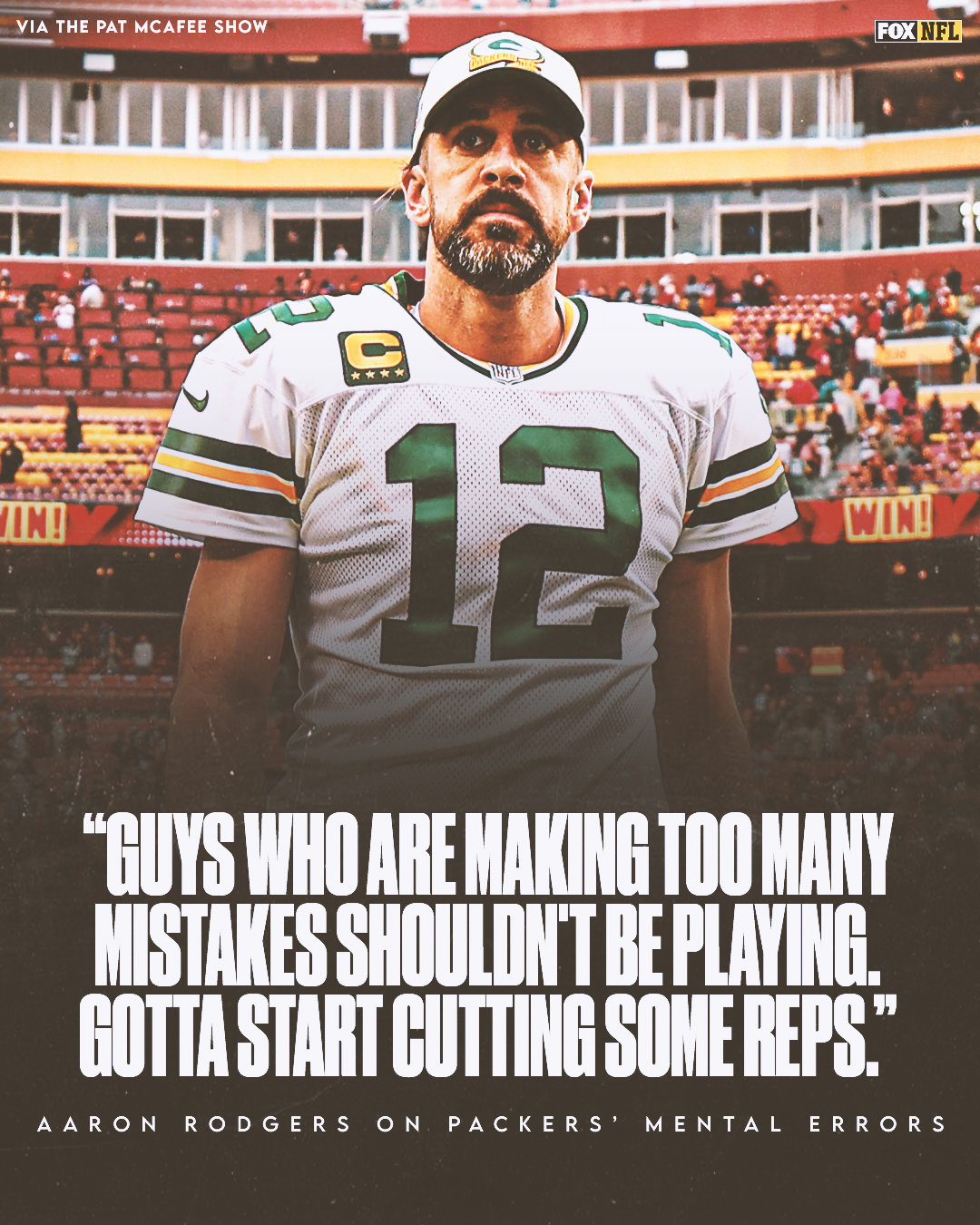 Rodgers, le quart-arrière vedette des Packers de Green Bay
